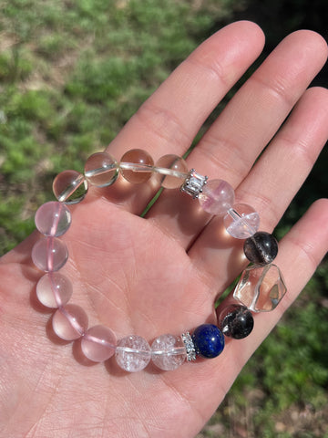 Zodiac Crystal Bracelet - Aquarius | Creativity • Wisdom • Wealth