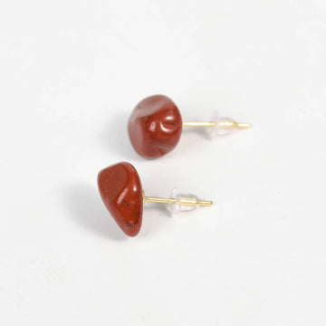 Crystal Raw Stone Earrings