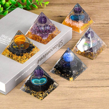 Crystal Pyramid Decorations