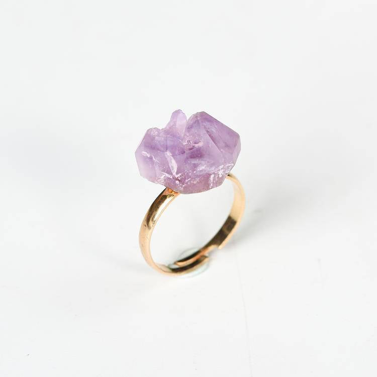 Amethyst Crystal Ring