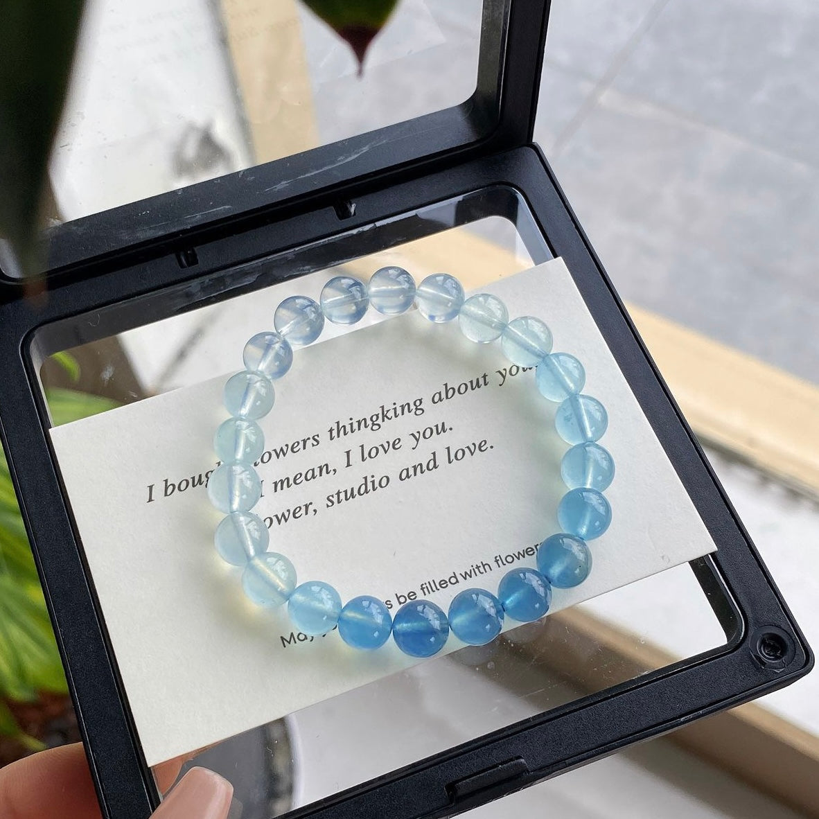 Legend of the Blue Sea：Aquamarine Gradient Blue Bracelet