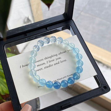 Legend of the Blue Sea：Aquamarine Gradient Blue Bracelet