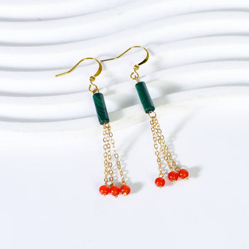 Malachite Earrings