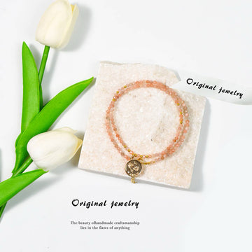 Sunstone Bracelet Necklace Dual-Purpose Style