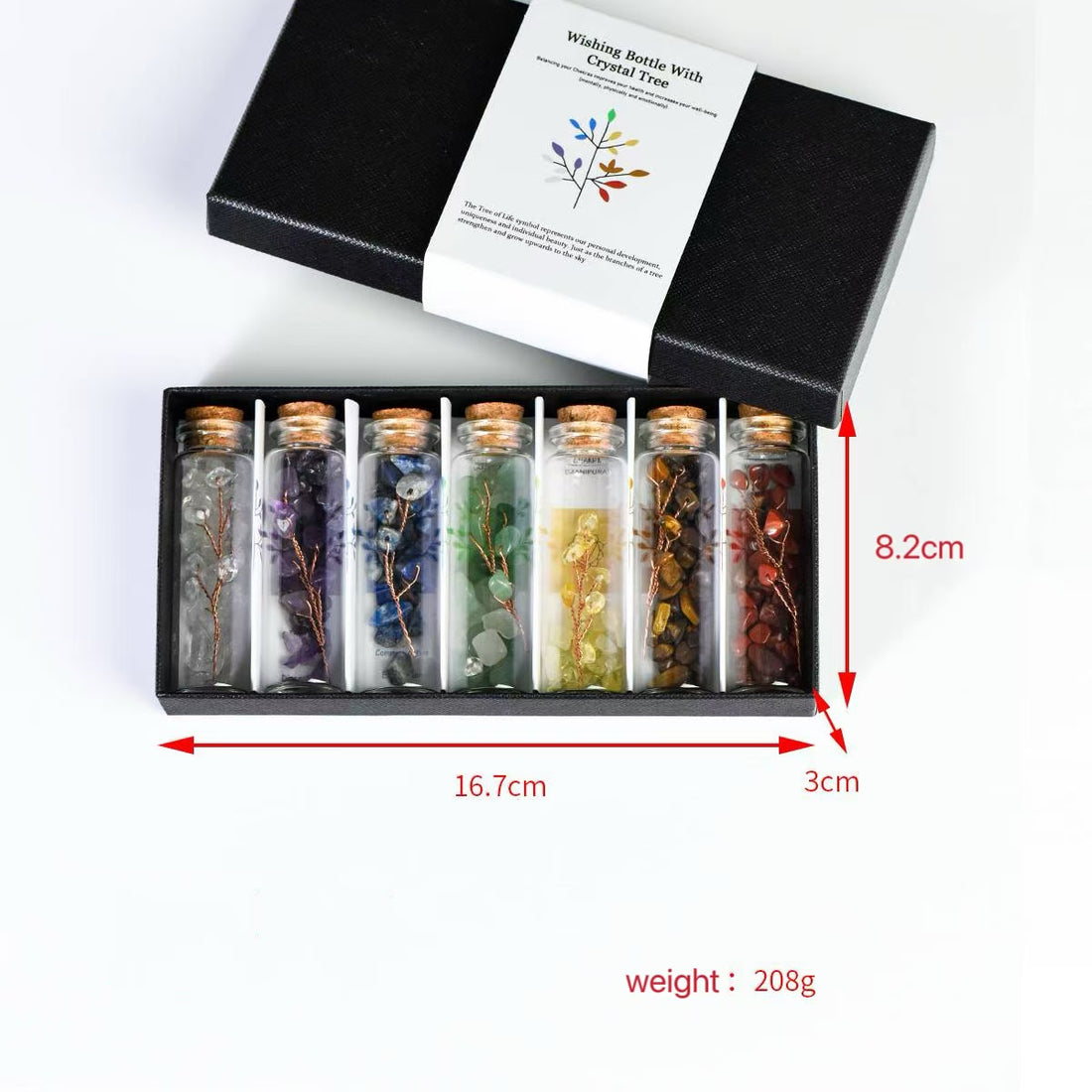 Seven Chakra Tree of Life Drifting Bottles