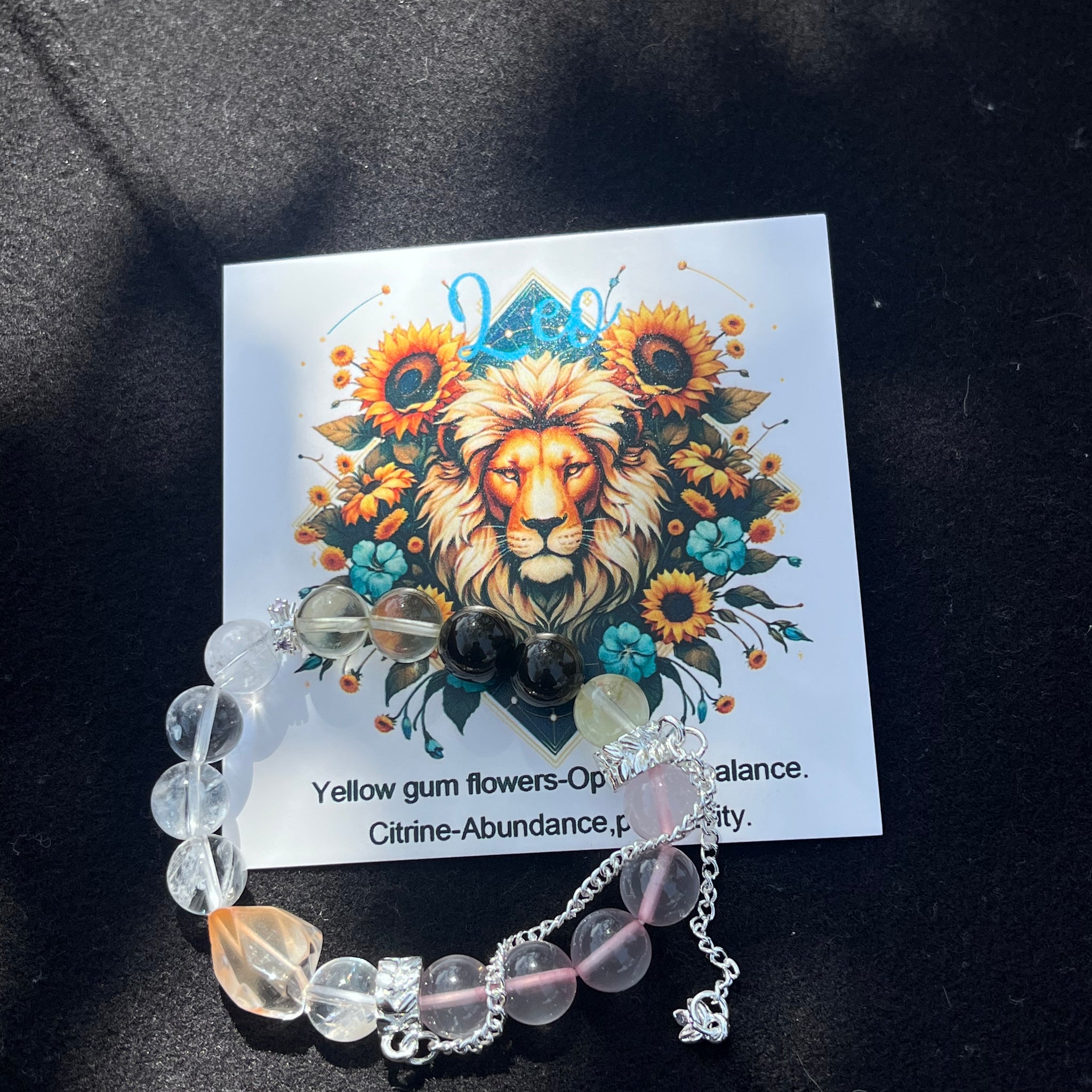 Zodiac Crystal Bracelet - Leo | Success • Confidence • Energy