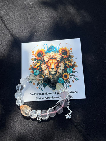 Zodiac Crystal Bracelet - Leo | Success • Confidence • Energy